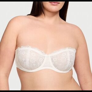Victoria Secret lace bra Strapless or with straps‎ Color-Bright Yellow 38DD nwt